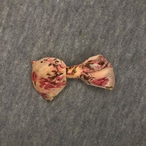 Pink Bow Hair Clip